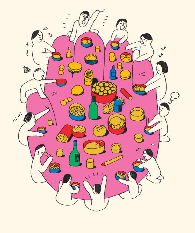 Ilustração do banquete MAUM